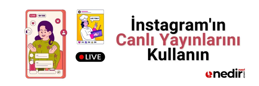 İnstagram keşfet için canlı yayın yapmak